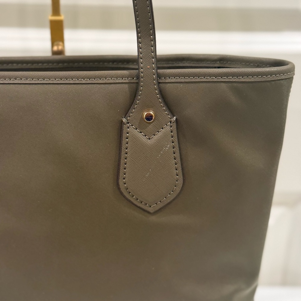 NEW Michael Kors Olive Nylon Eva Tote with Leather Trim ~ 14” L x 4.5” W x 10” H - Picture 11 of 11